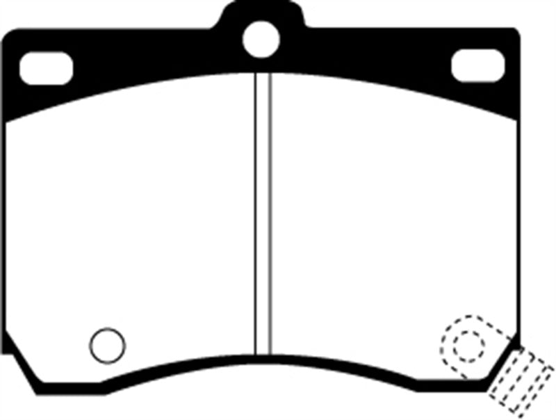 EBC 91-96 Ford Escort 1.8 Yellowstuff Front Brake Pads