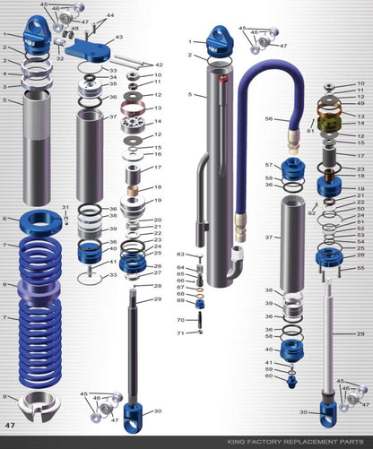 King Shocks Shaft .875 Dia Thread 14in 19.371