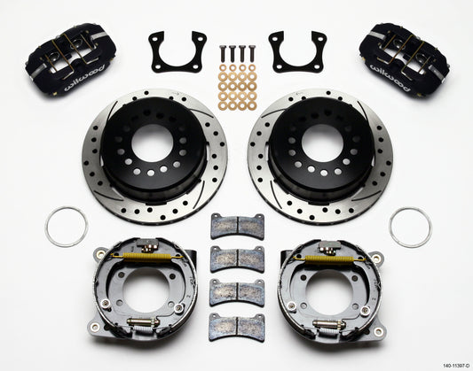 Wilwood Dynapro Low-Profile 11.00in P-Brake Kit Drilled 58-64 Olds/Pontiac Ends 2.81in Offset