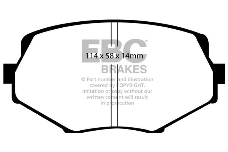 EBC 94-01 Mazda Miata MX5 1.8 Redstuff Front Brake Pads