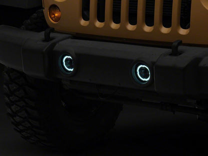 Raxiom 18-23 Jeep Wrangler JL Axial Series Angel Eye LED Fog Lights
