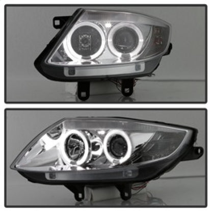 Spyder BMW Z4 03-08 Projector Headlights Halogen Model Only - LED Halo Chrome PRO-YD-BMWZ403-HL-C