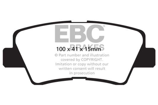 EBC 09-11 Hyundai Azera 3.3 Ultimax2 Rear Brake Pads