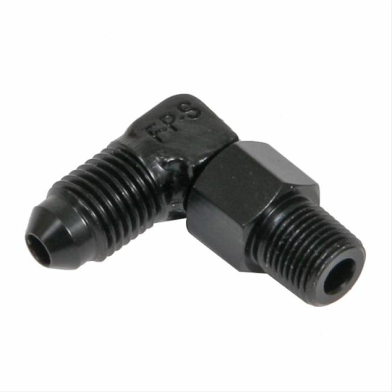 Fragola -4AN x 1/4 NPT 90 Degree Swivel - Black