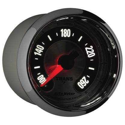 Autometer American Muscle 52mm Full Sweep Electric 100-260 Deg F Transmission Temperature Gauge