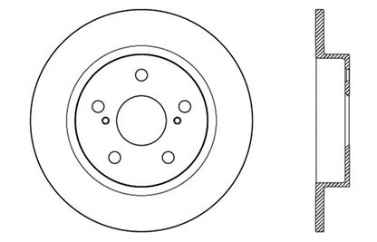 StopTech SportStop 10-13 Scion tC Slotted & Drilled Right Rear Rotor