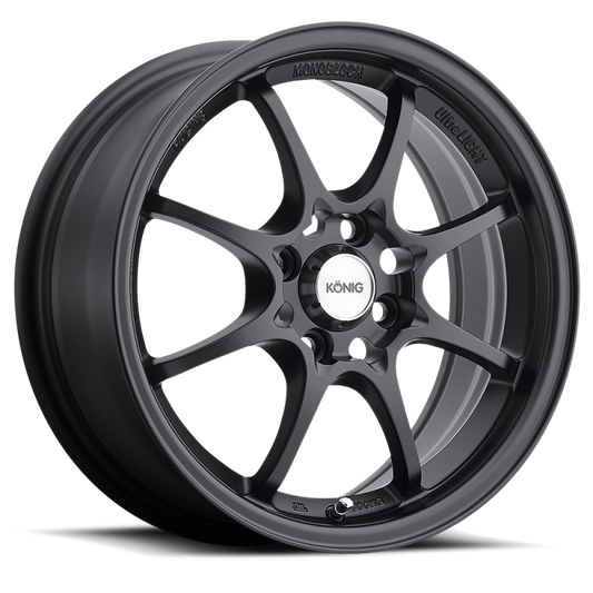 Konig Helium 15x6.5 4x100 ET40 Flat Black