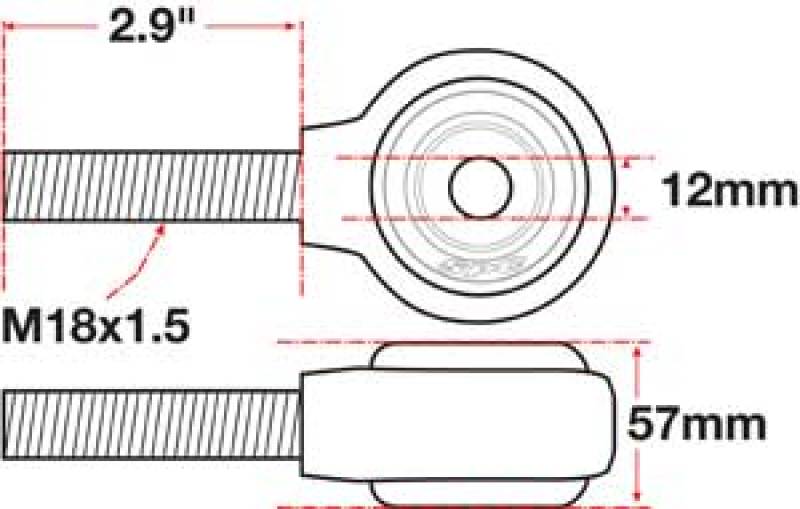 SPC Performance XAXIS Rod End Ball Joint