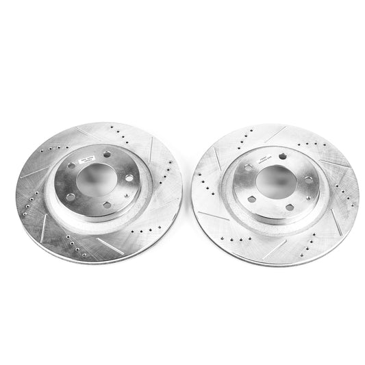 Power Stop 04-11 Mazda RX-8 Rear Evolution Drilled & Slotted Rotors - Pair