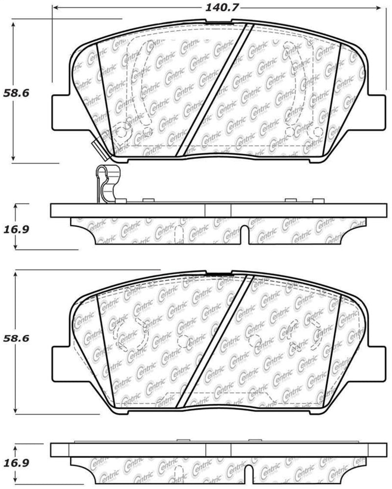 StopTech 11-15 Kia Optima Street Performance Front Brake Pads