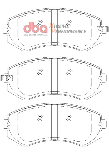 DBA 90-96 Nissan 240SX w/ABS XP Performance Front Brake Pads