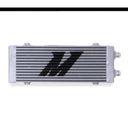 Mishimoto Universal Medium Bar and Plate Dual Pass Silver Oil Cooler