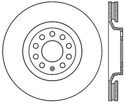 StopTech 01-06 Audi All Road / 05-09 A4/A4 Quattro / 6/99-04 A6 Quattro Drilled Right Front Rotor