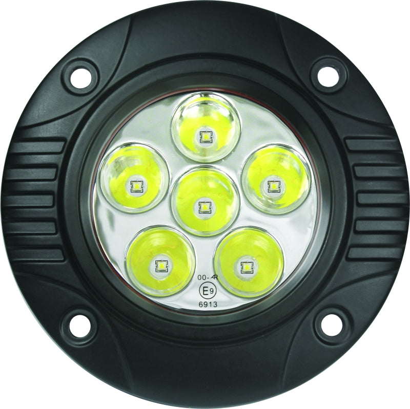 Hella Value Fit 90mm 6 LED Light - FLSH Off Road Spot Light
