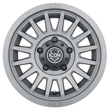 ICON Recon SLX 18x9 6x135 BP 6mm Offset 5.25in BS 87.1mm Hub Bore Charcoal Wheel