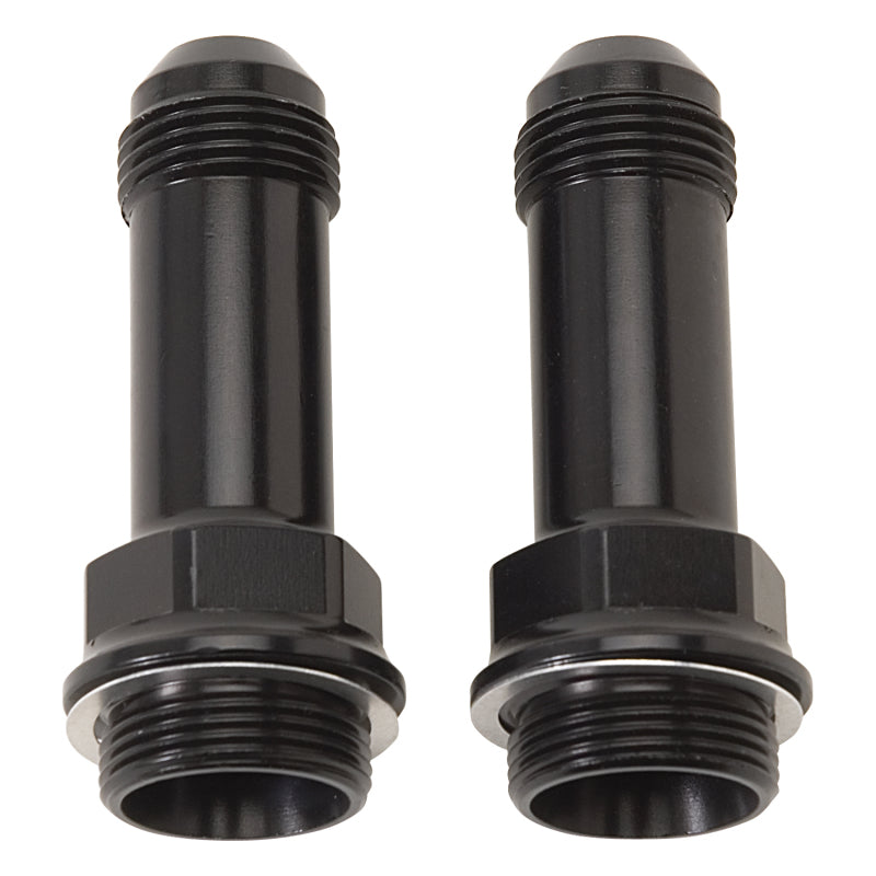 Russell Performance 7/8in -20 x -6 AN Male Flare Extended (2 pcs.) (Black)