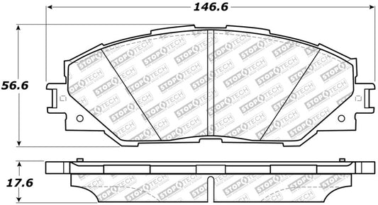 StopTech Street Select Brake Pads - Front