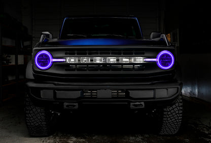 Oracle 2122 Ford Bronco Headlight Halo Kit w/DRL Bar  Base Headlights w/Simple Control