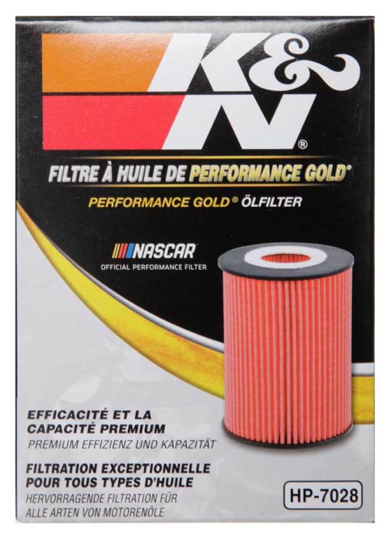 K&N Performance Oil Filter for 2010+ Mercedes Benz GLE350D 3.0L V6 DSL 2.75in OD x 3.625in H