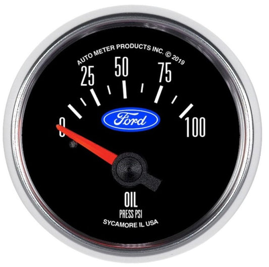 Autometer Ford 2-1/16in. 100 PSI Electric Oil Pressure Gauge