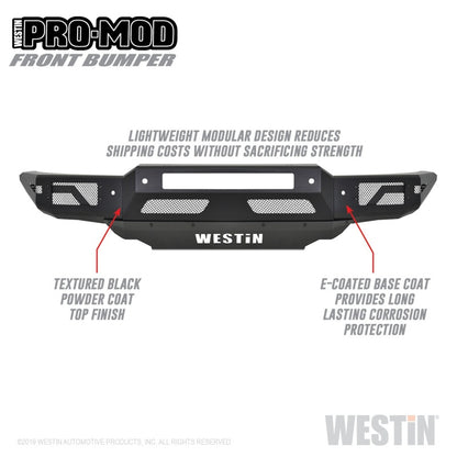 Westin 19-21 Ford Ranger Pro-Mod Front Bumper - Tex. Blk