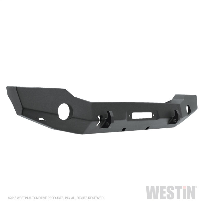 Westin 18-20 Jeep Wrangler JL WJ2 Full Width Front Bumper - Textured Black