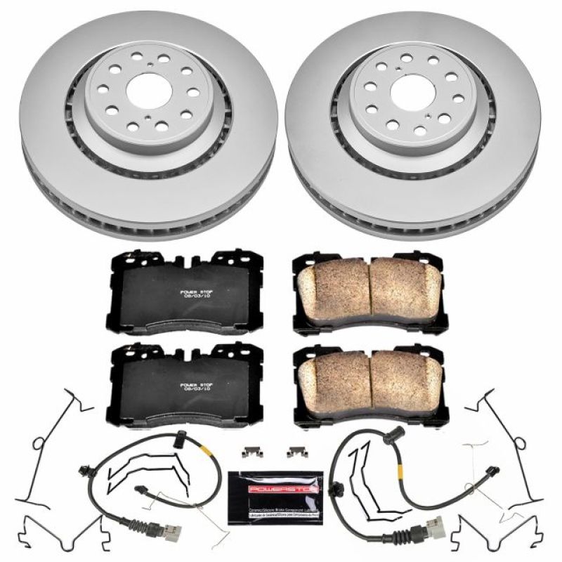 Power Stop 10-17 Lexus LS460 Front Z17 Evolution Geomet Coated Brake Kit