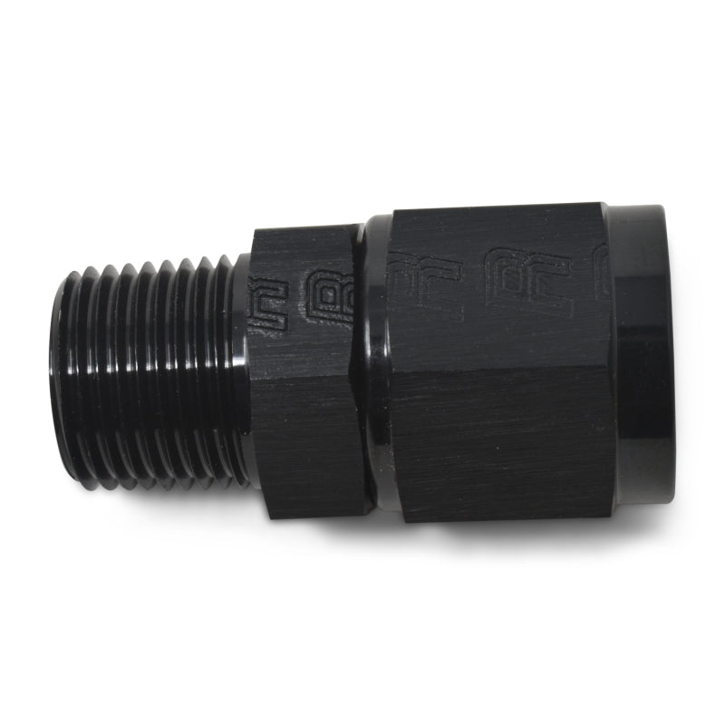 Russell Performance Straight AN Female to Male NPT (Black)