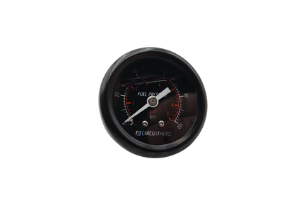 Circuit Hero Liquid-Filled Fuel Pressure Gauge 1.5" 0-100psi