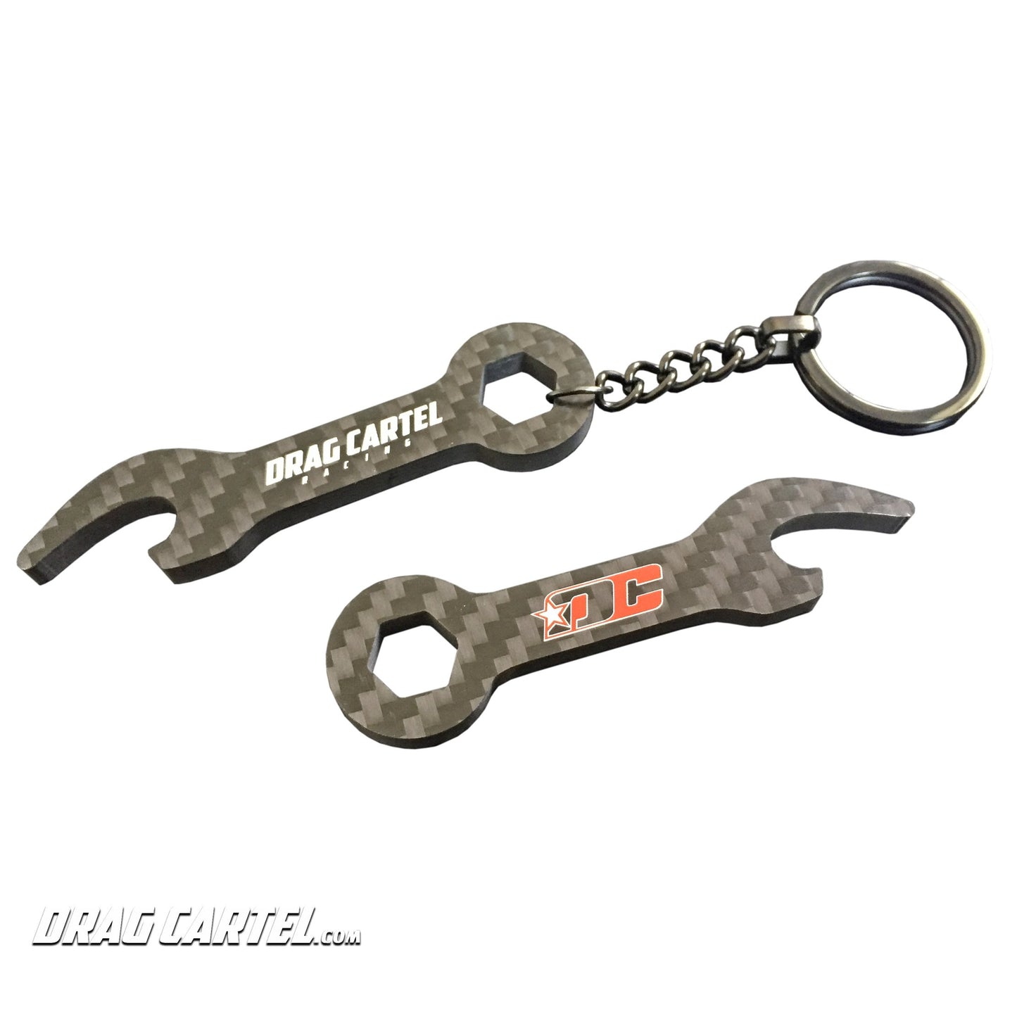 Drag Cartel - Themed Carbon Fiber Key Chain Wrench / Bottle Opener