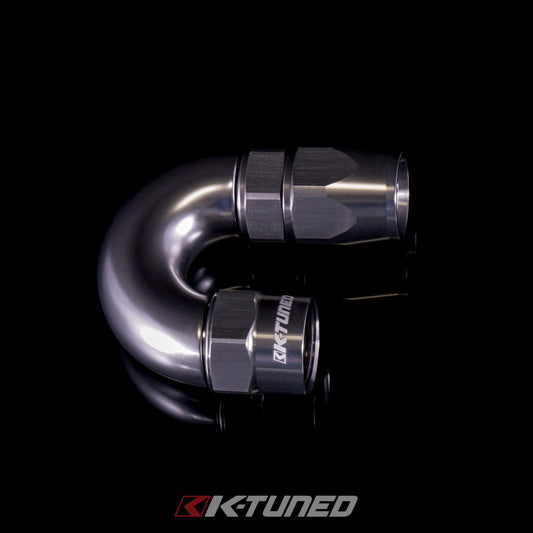 K-Tuned - Aluminum Hose End 180° (Titanium)