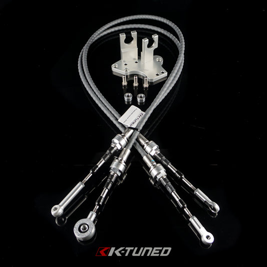 K-Tuned - H/F Series Race-Spec Shifter Cable/Bracket