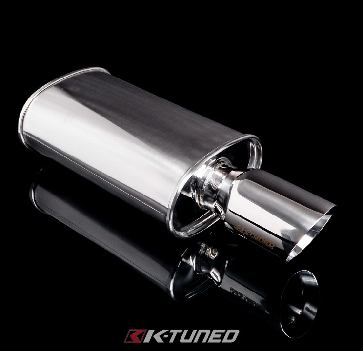 K-Tuned - Universal Muffler - Polished / Long (Center Inlet / Outlet)