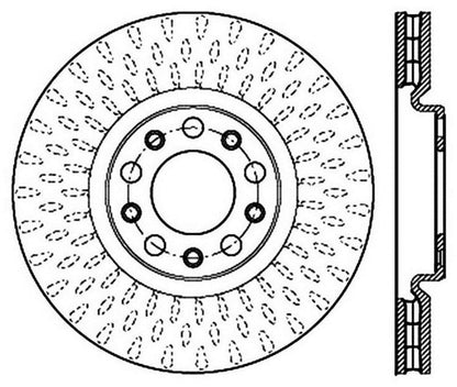 StopTech 15-17 Chrysler 200 / Jeep Renegade Sport Drilled Vented Left Front Rotor