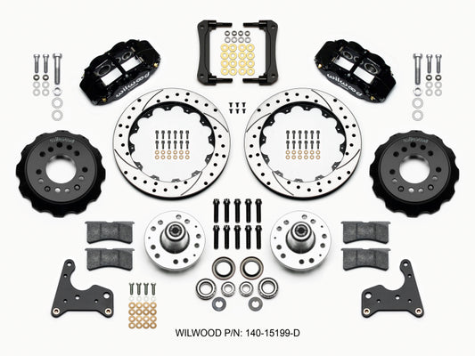 Wilwood Narrow Superlite 6R Front Hub Kit 12.88in Drilled 65-72 CDP C Body -Drum