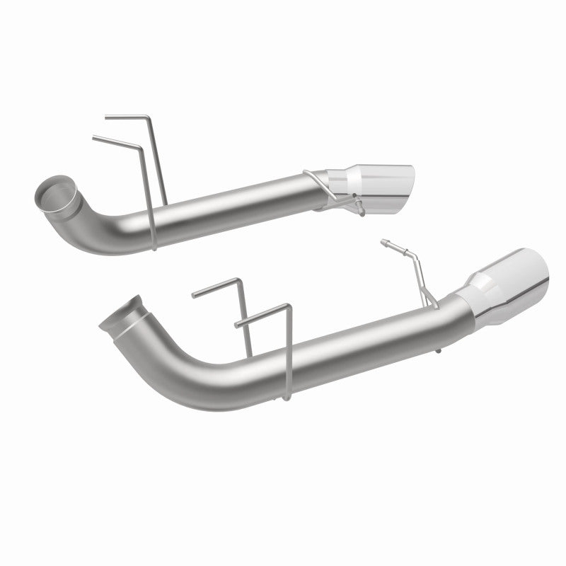 MagnaFlow 13 Ford Mustang Dual Split Rear Exit Stainless Axle-Back Cat Back Exhaust (Competition)