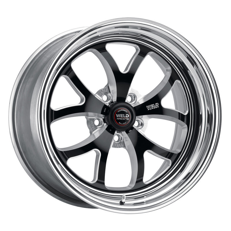 Weld S76 15x8.33 / 5x4.75 BP / 4.5in. BS Black Wheel (Medium Pad) - Non-Beadlock