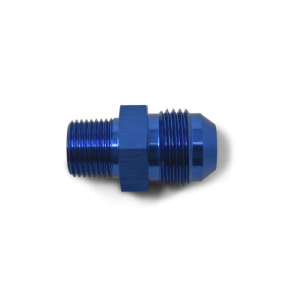 Russell Performance -6 AN to 3/8in NPT Straight Flare to Pipe (Blue)