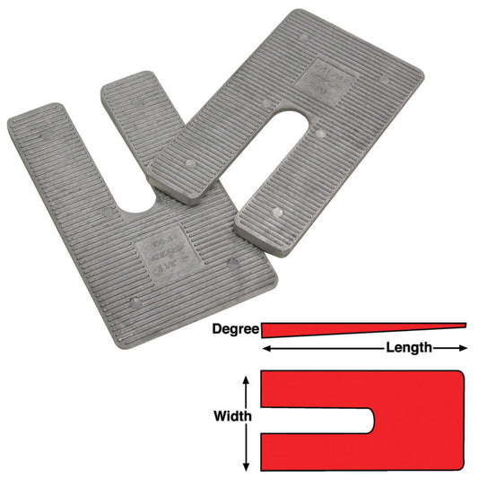 SPC Performance AL SHIMS 2.5X5 X 3 deg.(6)