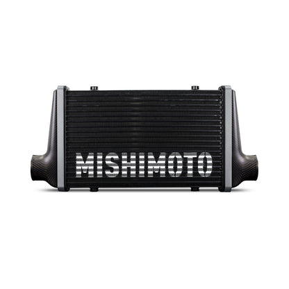 Mishimoto Universal Carbon Fiber Intercooler - Gloss Tanks - 600mm Black Core - S-Flow - G V-Band