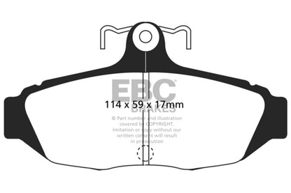 EBC 87-93 Ford Mustang 5.0 Yellowstuff Rear Brake Pads