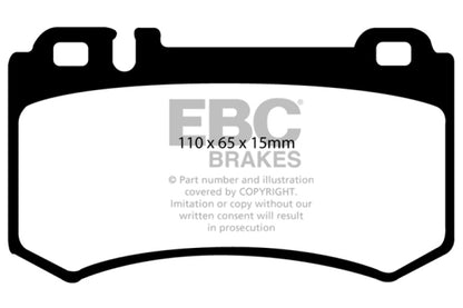 EBC 06 Mercedes-Benz E55 AMG 5.4 Supercharged (4 Pad Set) Ultimax2 Rear Brake Pads