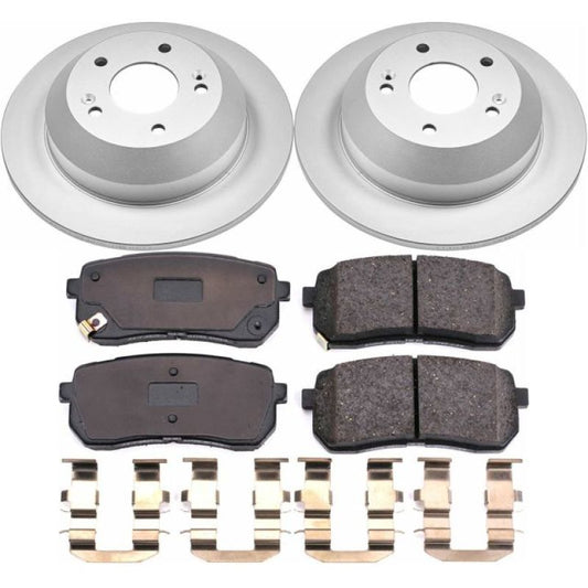 Power Stop 15-19 Kia Sedona Rear Z17 Evolution Geomet Coated Brake Kit