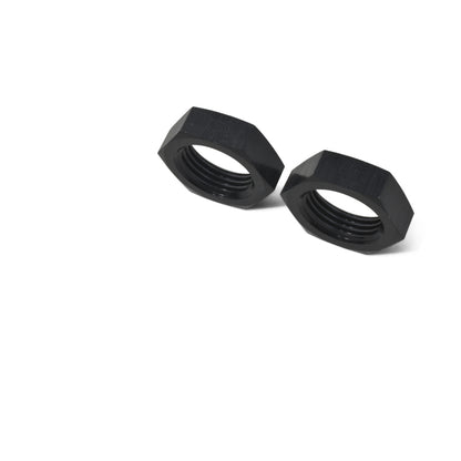 Russell Performance -8 AN Bulkhead Nuts 3/4in -16 Thread Size (Black)