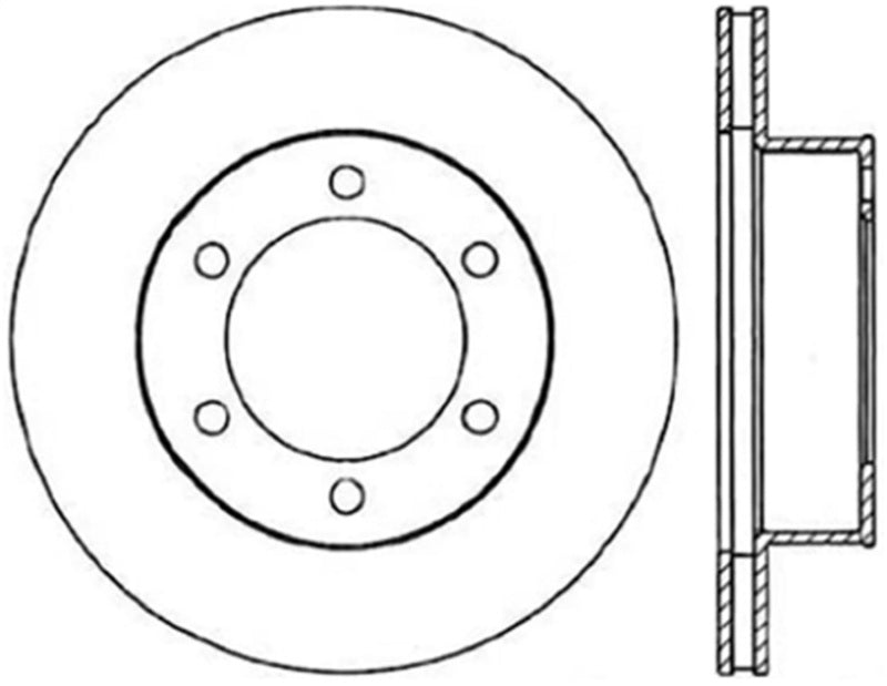 StopTech Power Slot 95-04 Toyota Tacoma / 11/95-02 4Runner Front Left Cryo Slotted Rotor