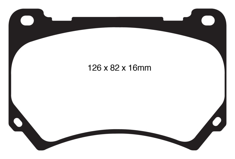 EBC 11+ Hyundai Equus 4.6 Greenstuff Front Brake Pads