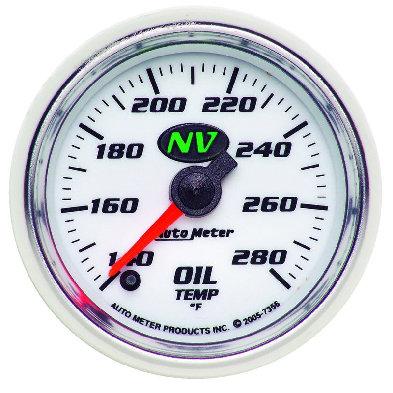 Autometer NV 2-1/16in 140-280 Deg F Digital Stepper Motor Oil Temp Gauge