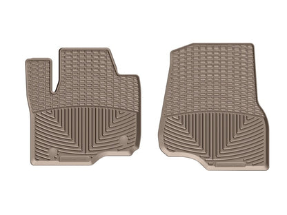 WeatherTech 2017+ Ford F-250/F-350/F-450/F550 (Crew Cab & SuperCab) Front Rubber Mats - Tan
