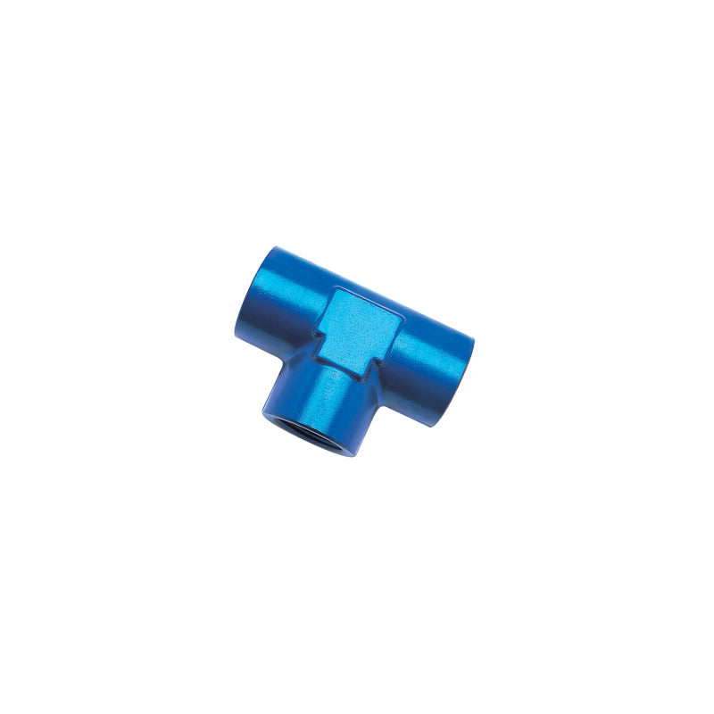 Russell Performance 1/8in Female Pipe Tee Fitting (Blue)