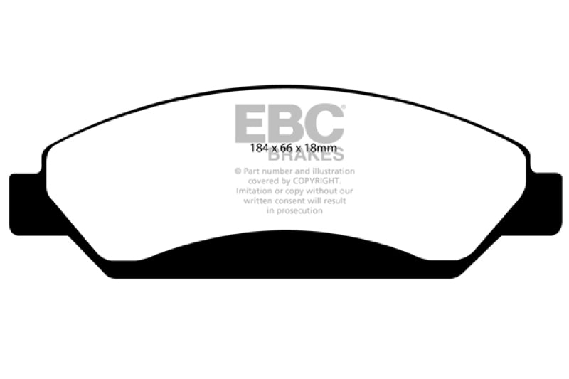 EBC 07 Cadillac Escalade 6.2 2WD Extra Duty Front Brake Pads